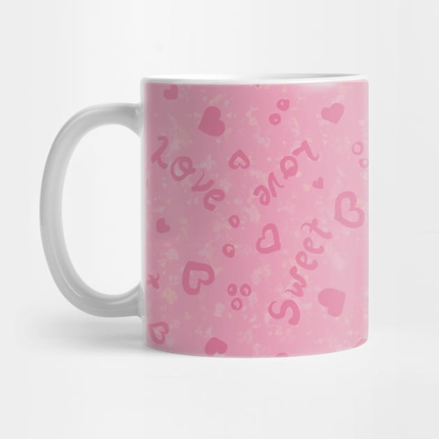 Pink Hearts Pattern by Character Alley